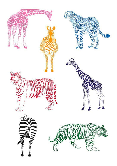 Zebra-Tiere